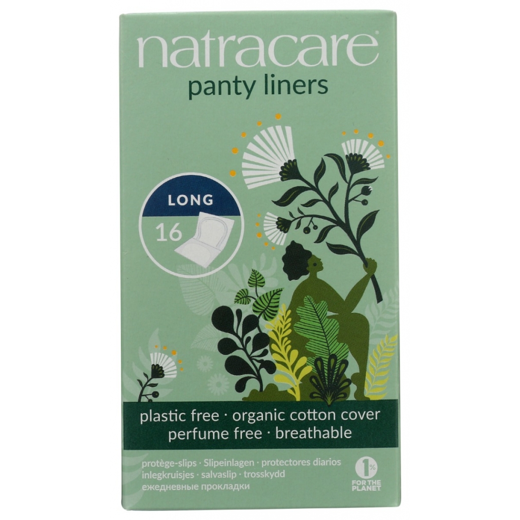 Natural & Organic Long Panty Liners - 16 ea