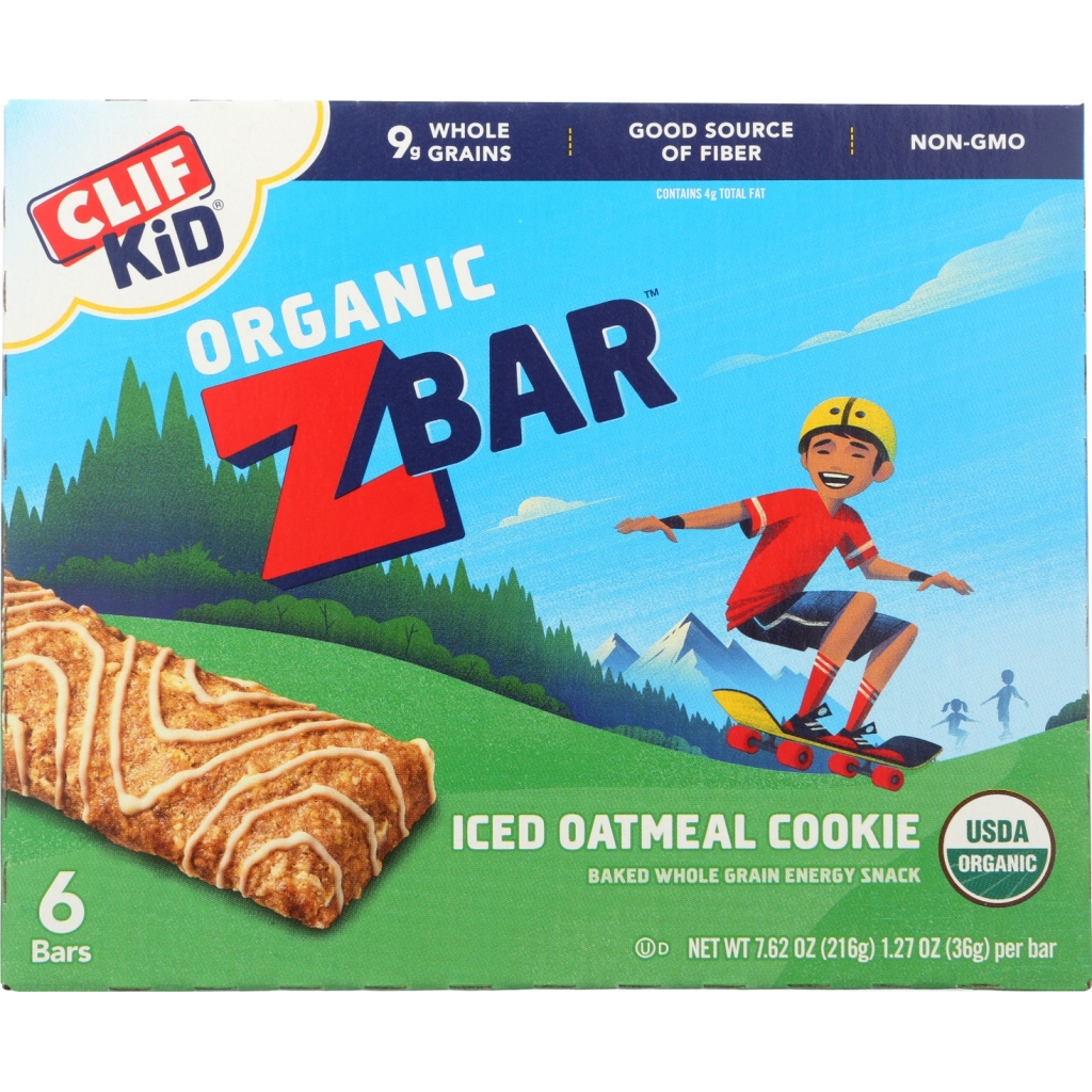 CLIF Kid Zbar Iced Oatmeal Cookie - 6 Pack - 7.62 oz