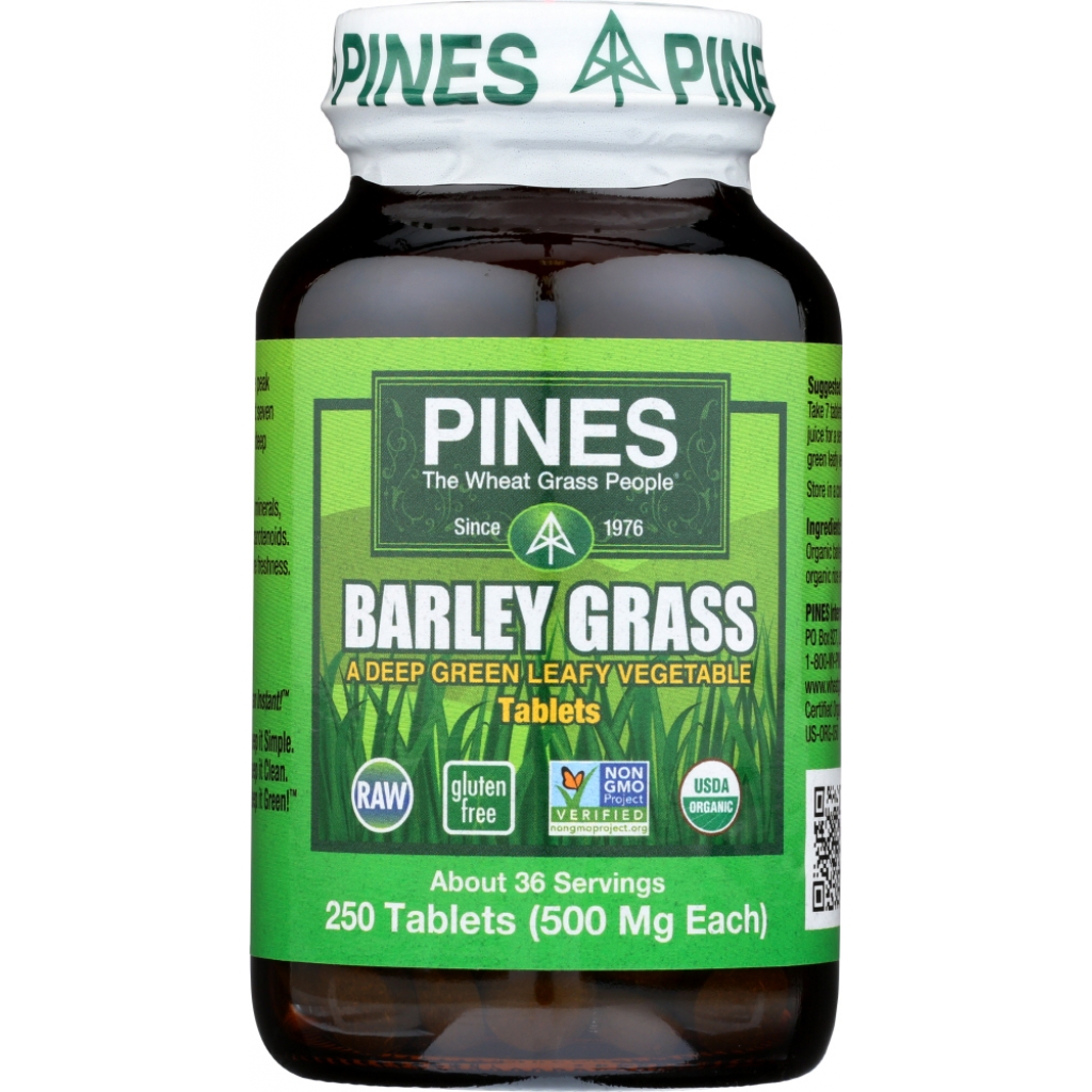 Organic Barley Grass 500mg Capsules