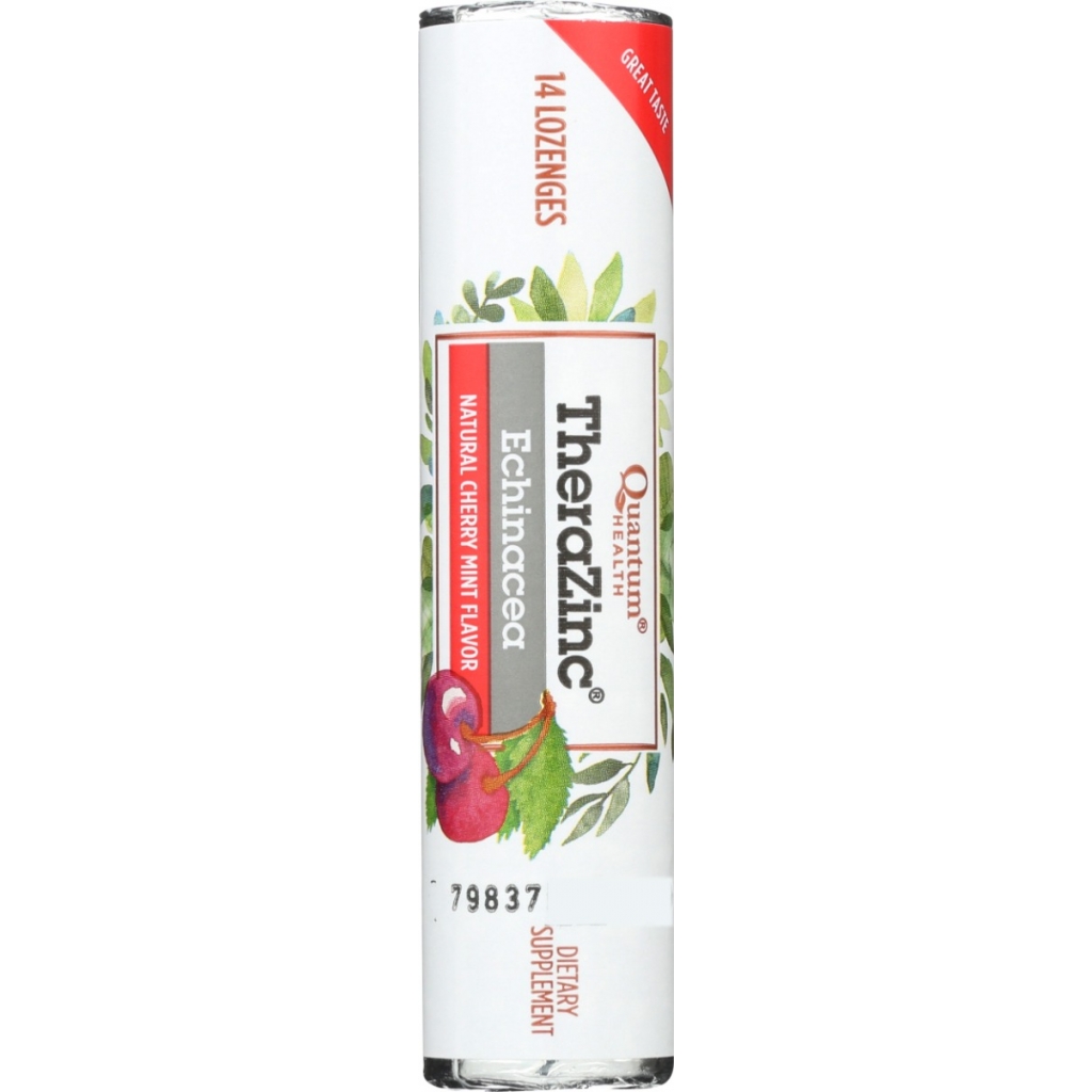 Thera Zinc Echinacea Lozenges - Cherry Mint - 14 pc