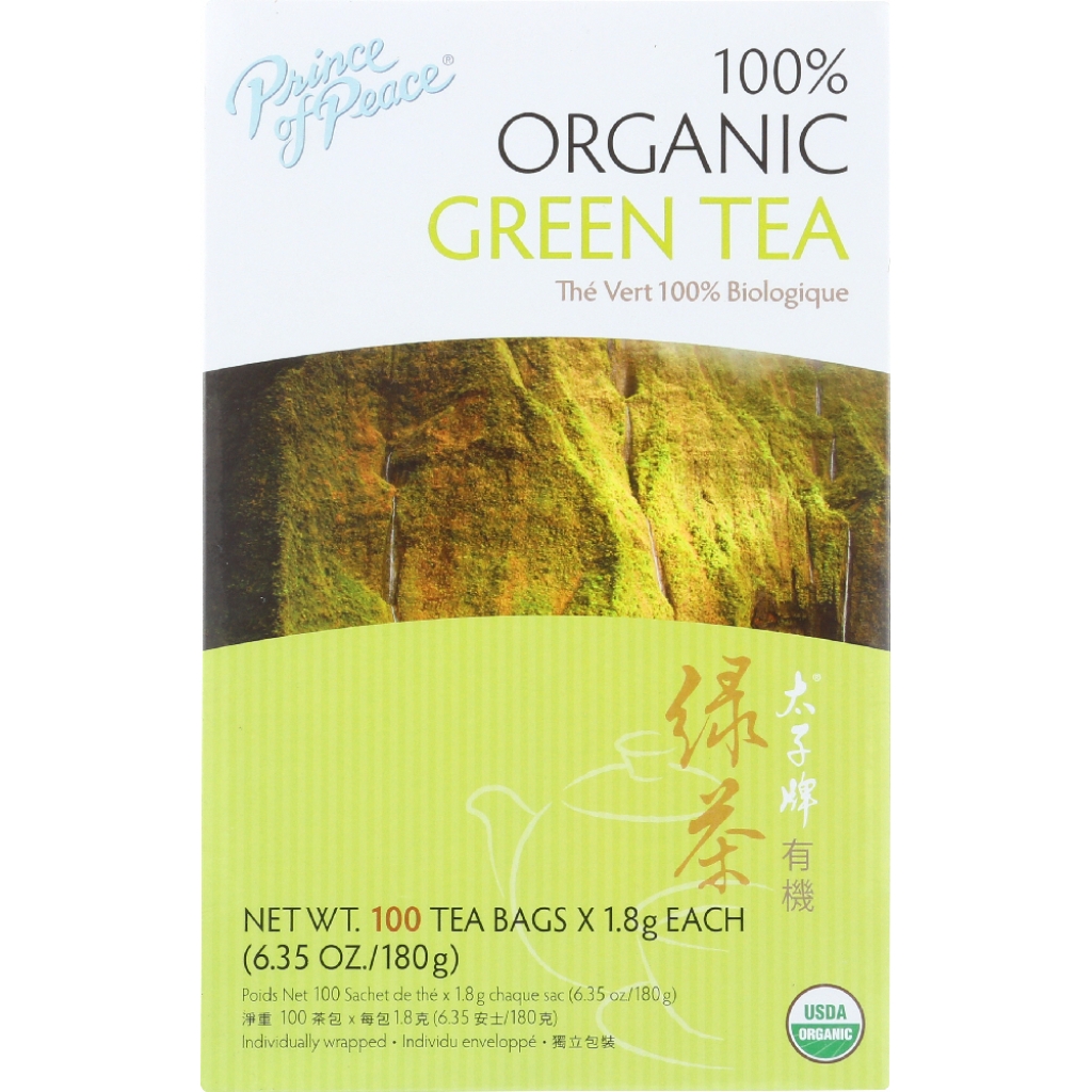 Organic Green Tea, 100 Bags