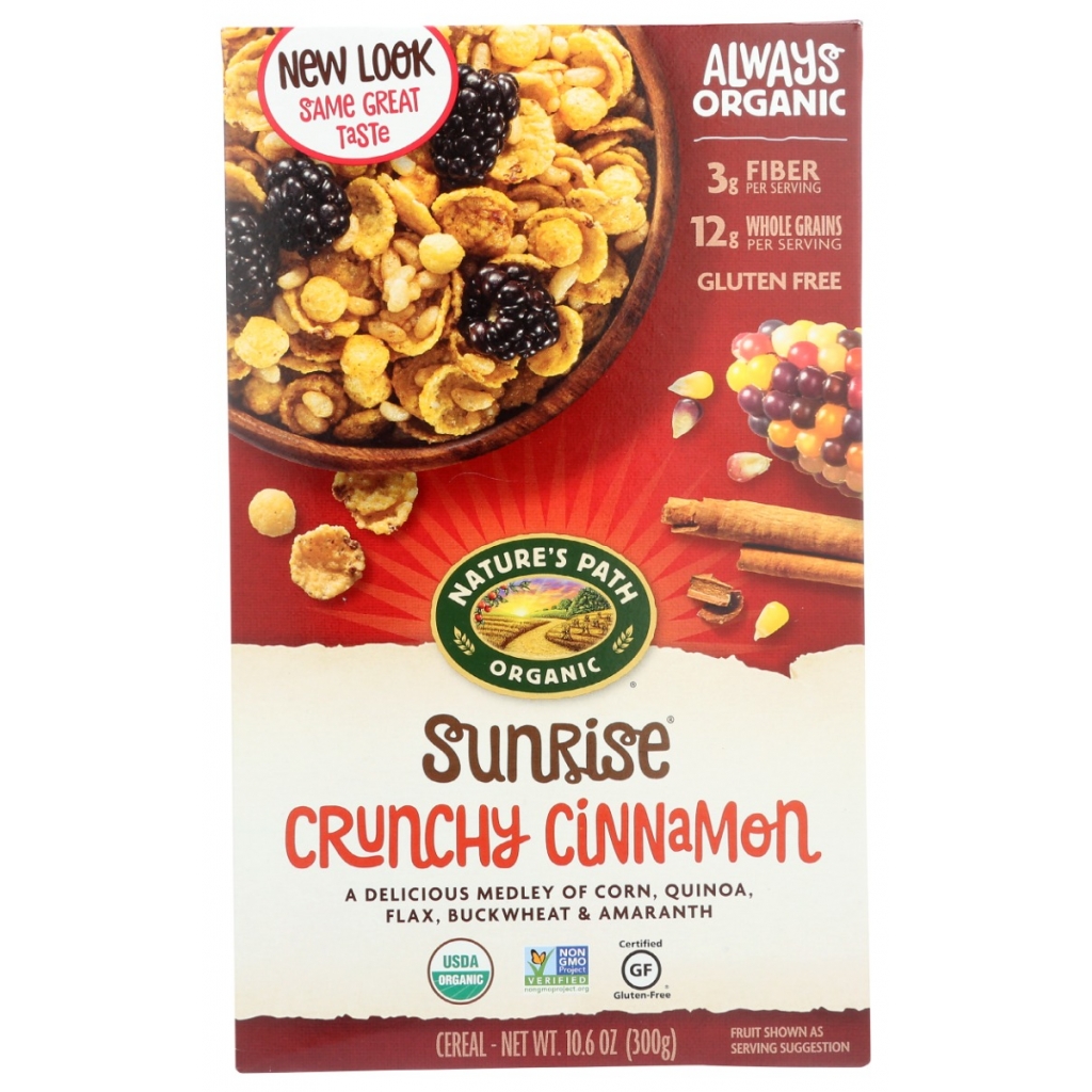 Sunrise Crunchy Cinnamon Cereal, 10.6 oz