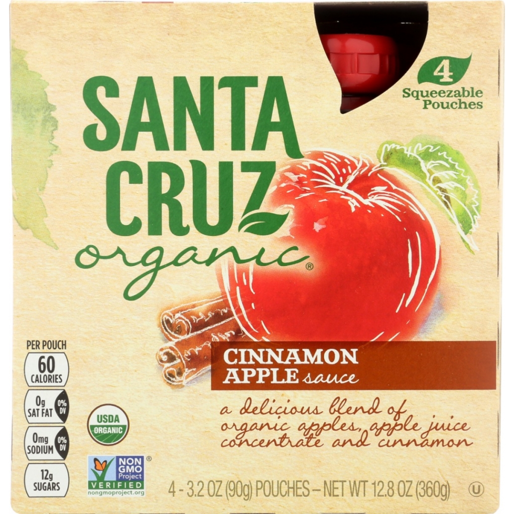 Cinnamon Apple Sauce Pouches - 12.8 oz