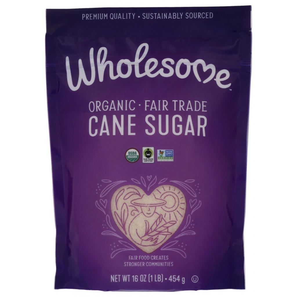 Organic Fair Trade Cane Sugar, 16 oz - Unrefined Sweetness