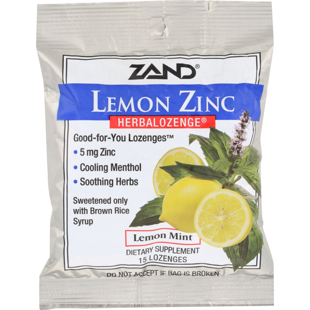 Lemon Zinc Lozenges - 15 pc