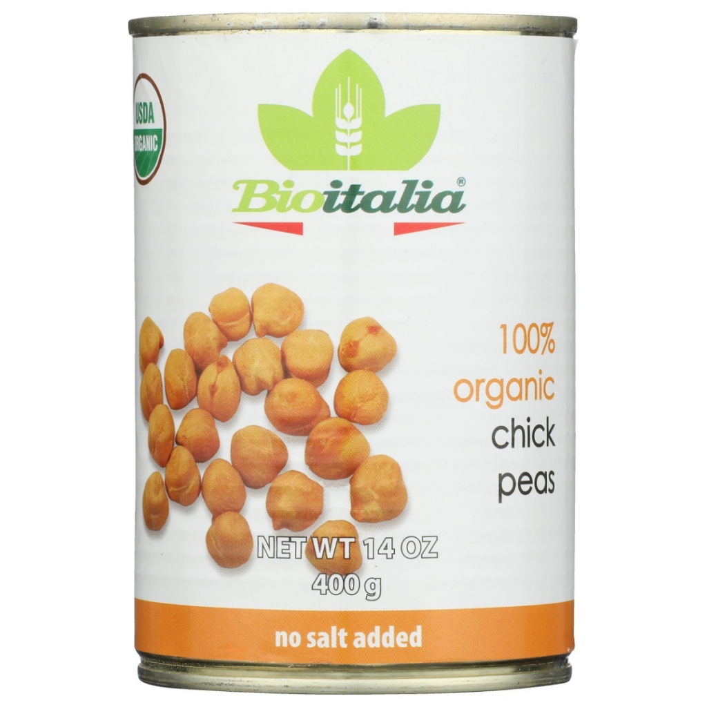 Premium Organic Chickpeas in Water – 14 oz