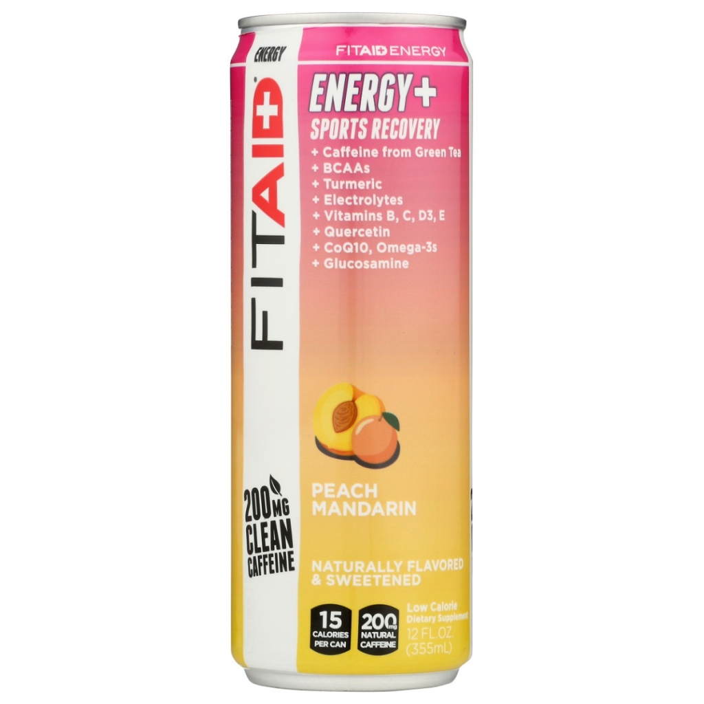 Crisp Peach Mandarin FITAID Energy Drink - 12 FL OZ