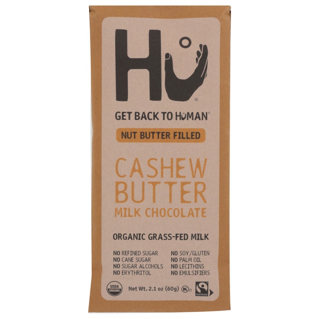 Organic Cashew Butter Center in Milk Chocolate, 2.1 oz