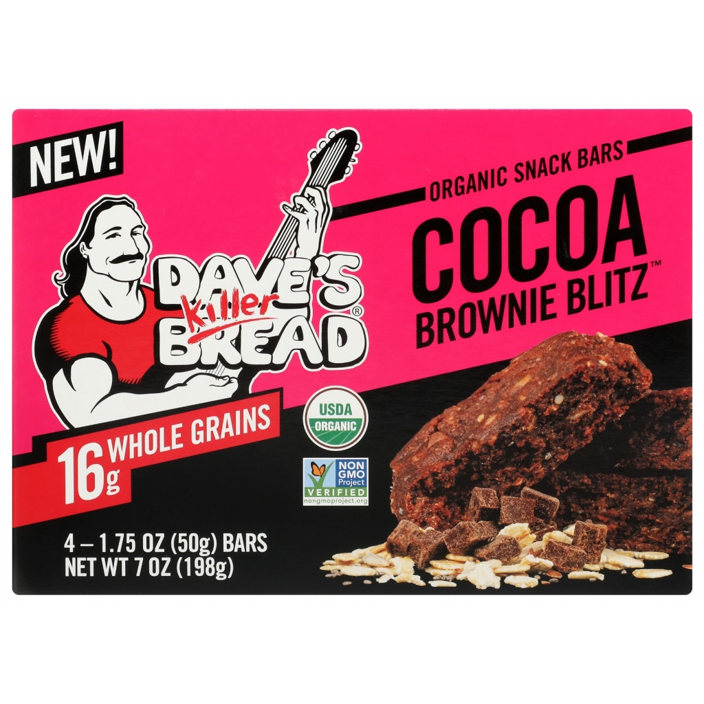 Cocoa Brownie Blitz Snack Bars, 4 Count, 7 oz