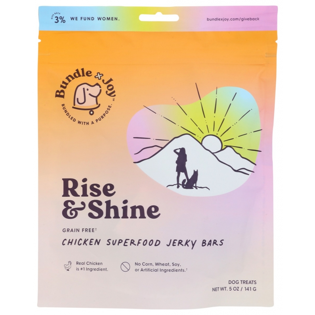 Rise and Shine Chicken Jerky Superfood Bars - 5 oz