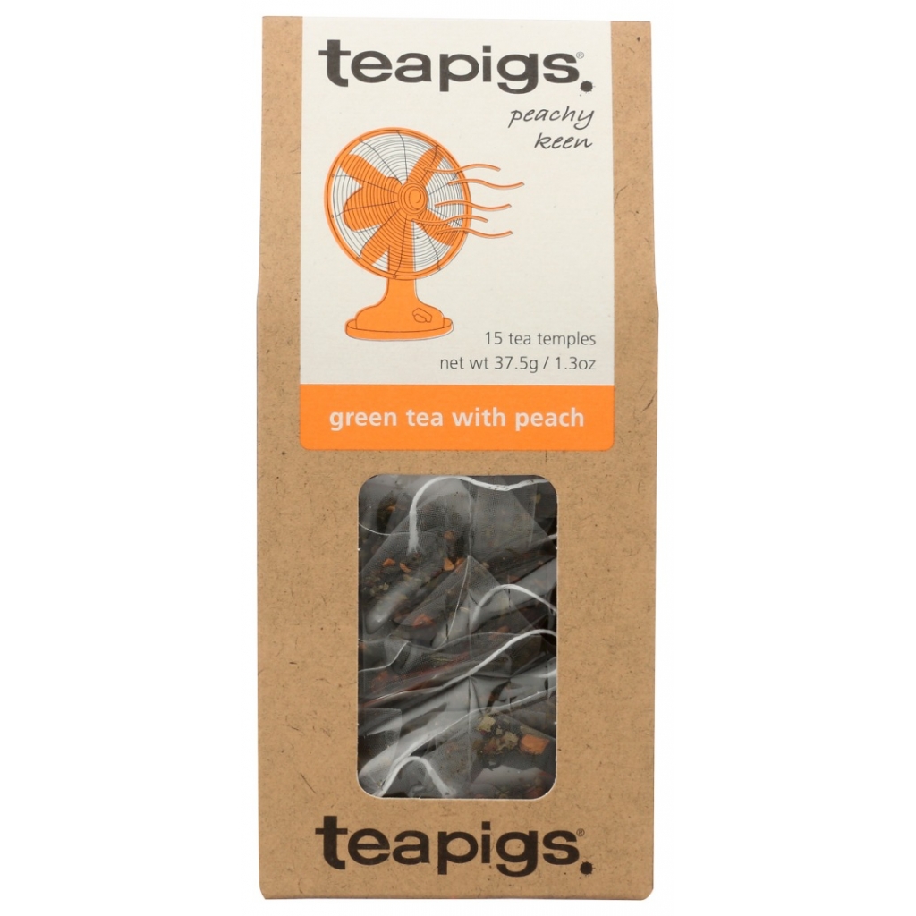 Refreshing Green Tea with Peach, 15 Bags