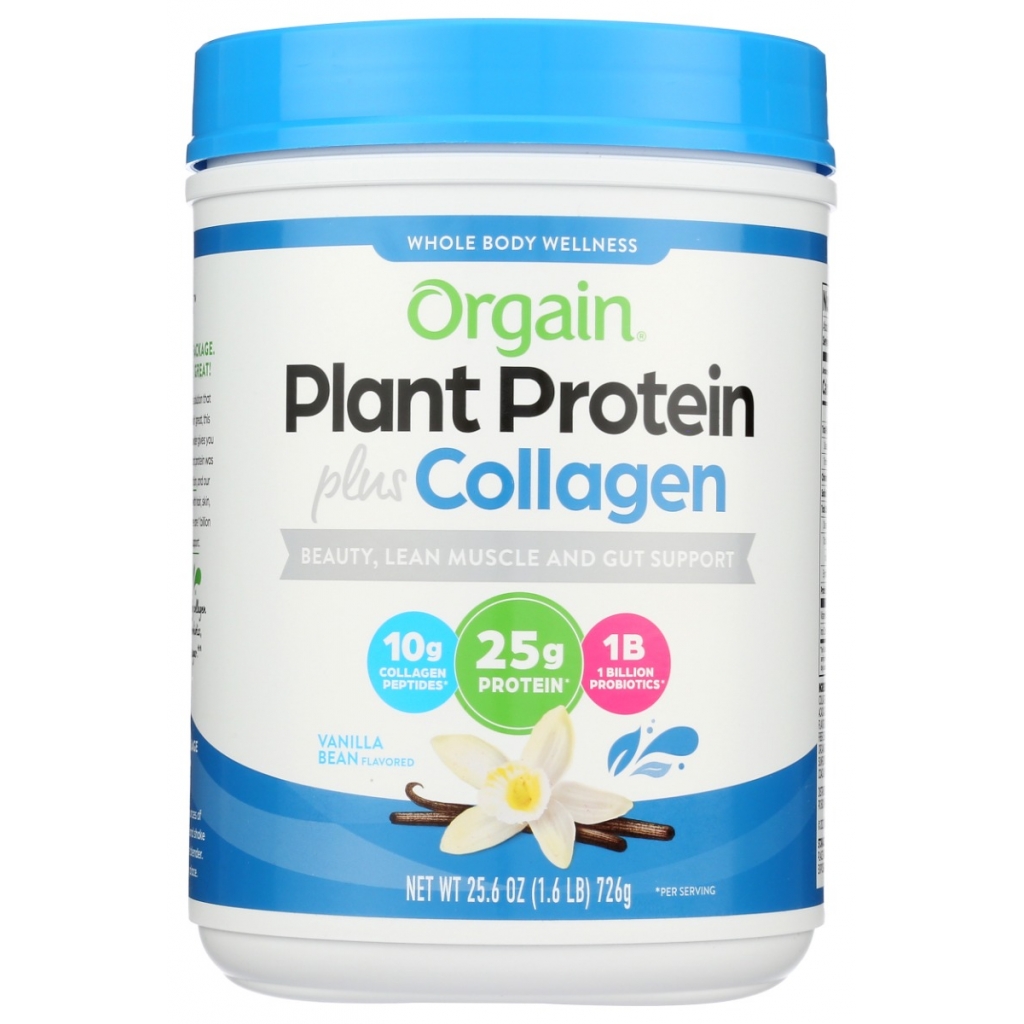 Plant Protein Plus Collagen - Vanilla Flavor, 25.6 oz