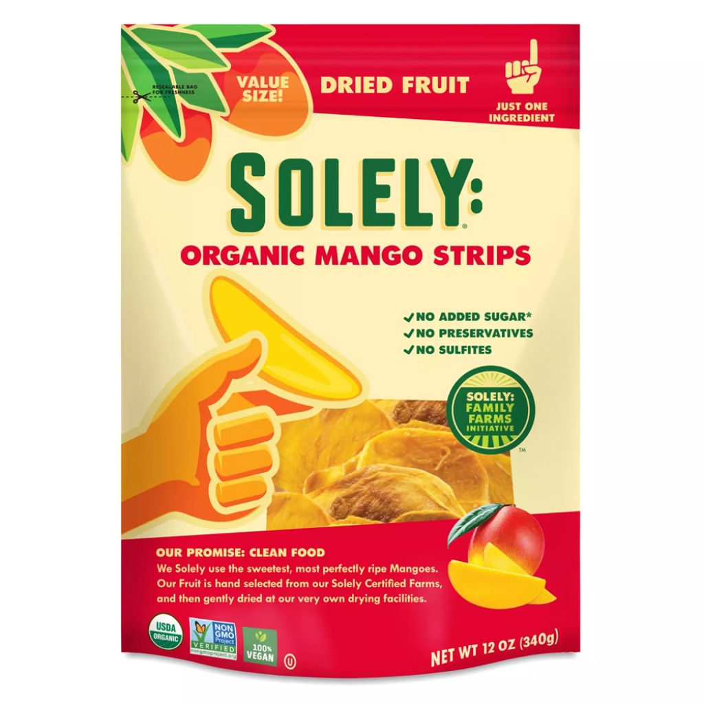 Organic Dried Mango Strips - 12 oz - Naturally Sweet Snack