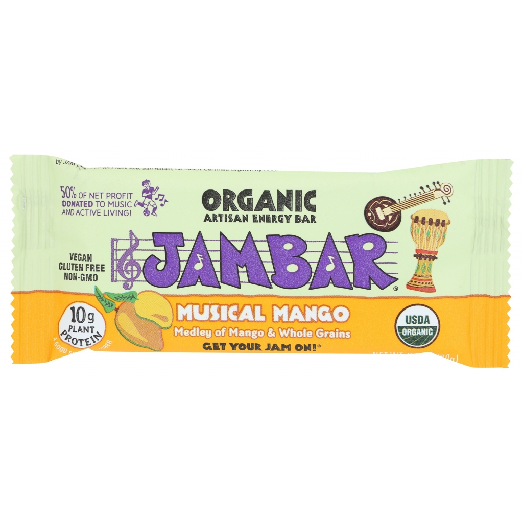 Organic Musical Mango Energy Bar, 2.12 oz