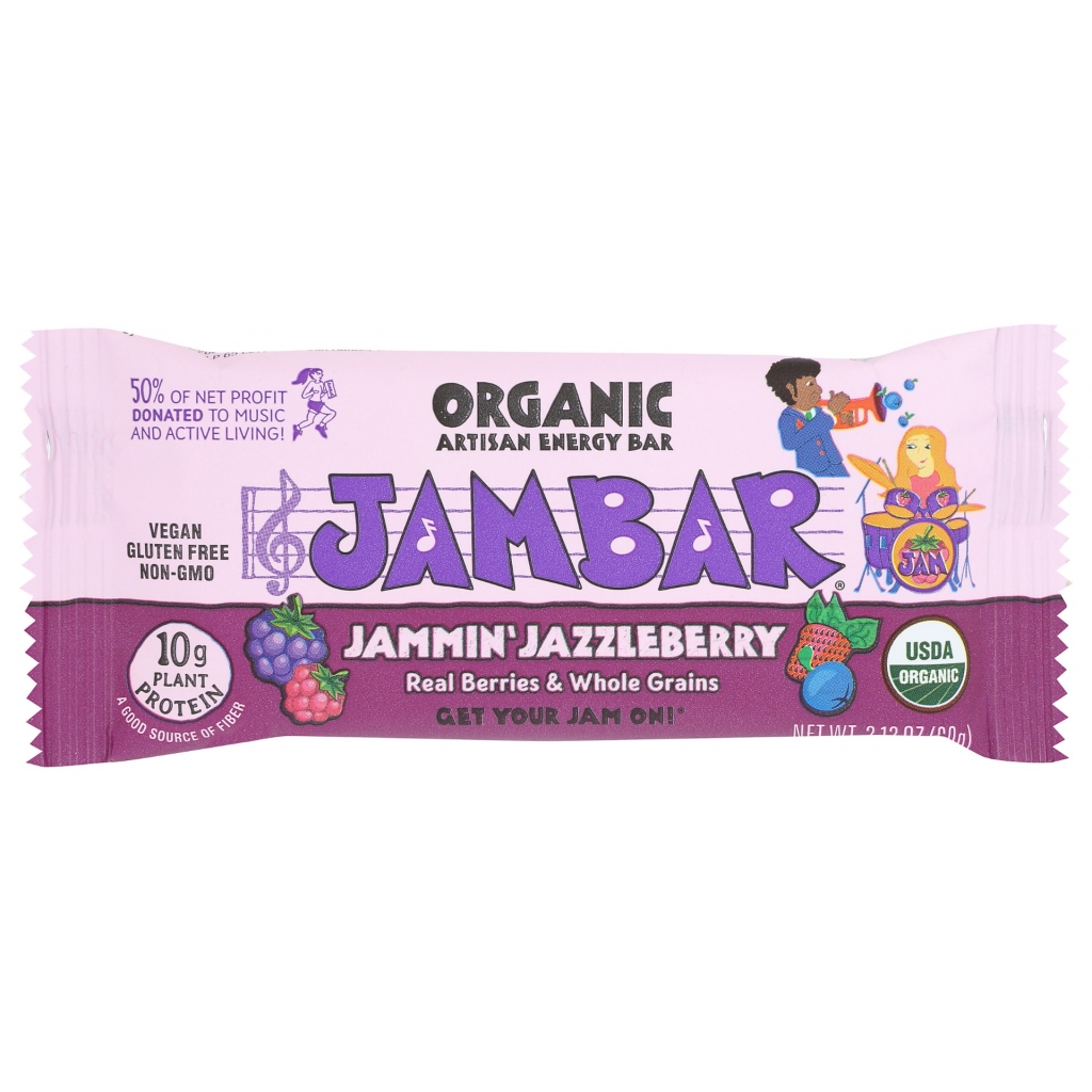 Organic Jammin Jazzleberry Energy Bar - 2.12 oz