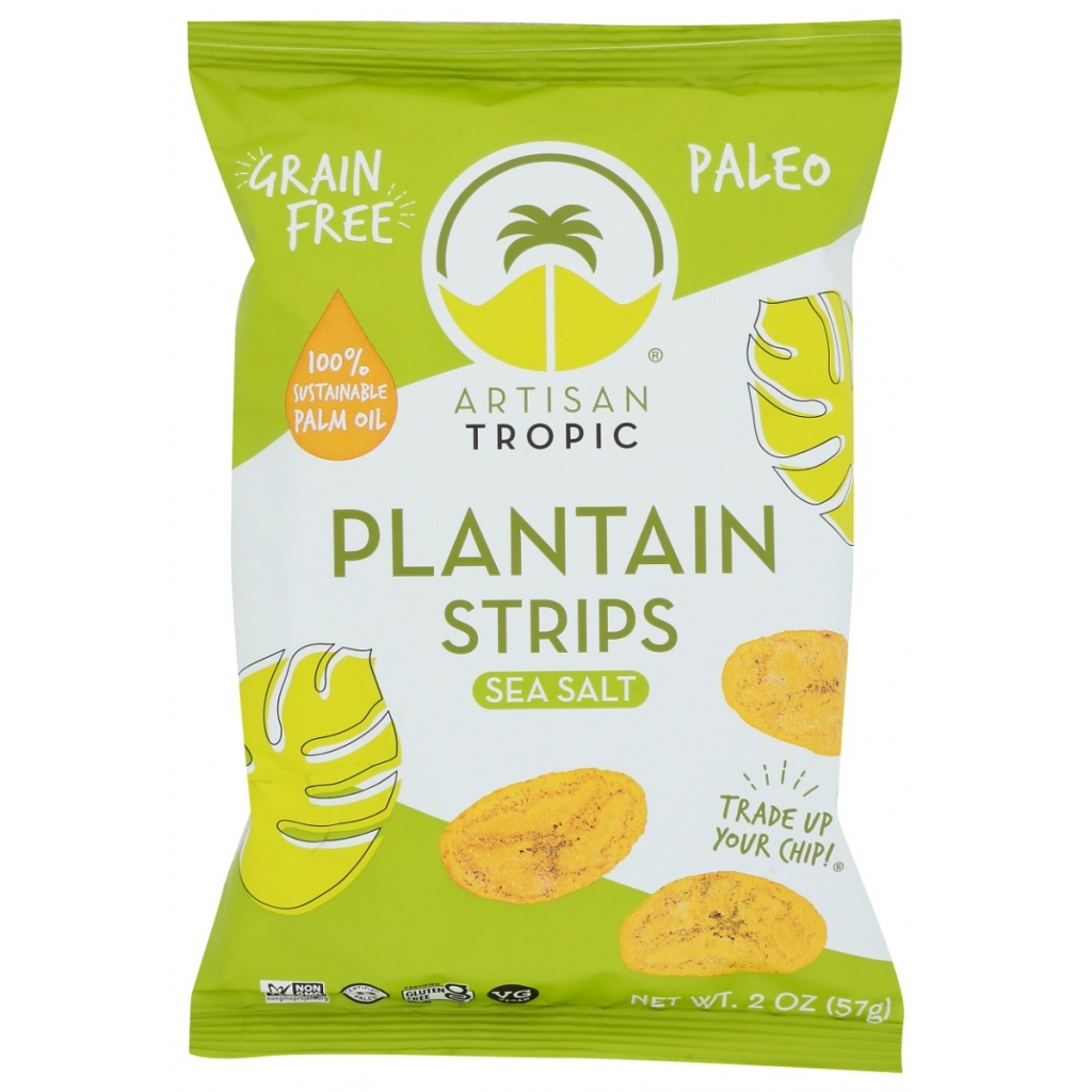 Tropic Sea Salt Plantain Strips, 2 oz