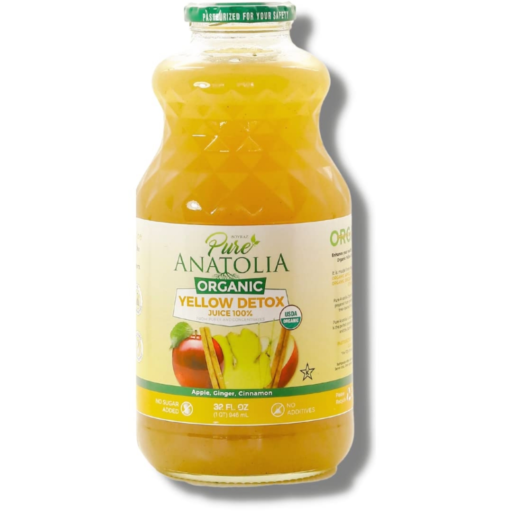 Organic Yellow Detox Juice, 32 fl oz