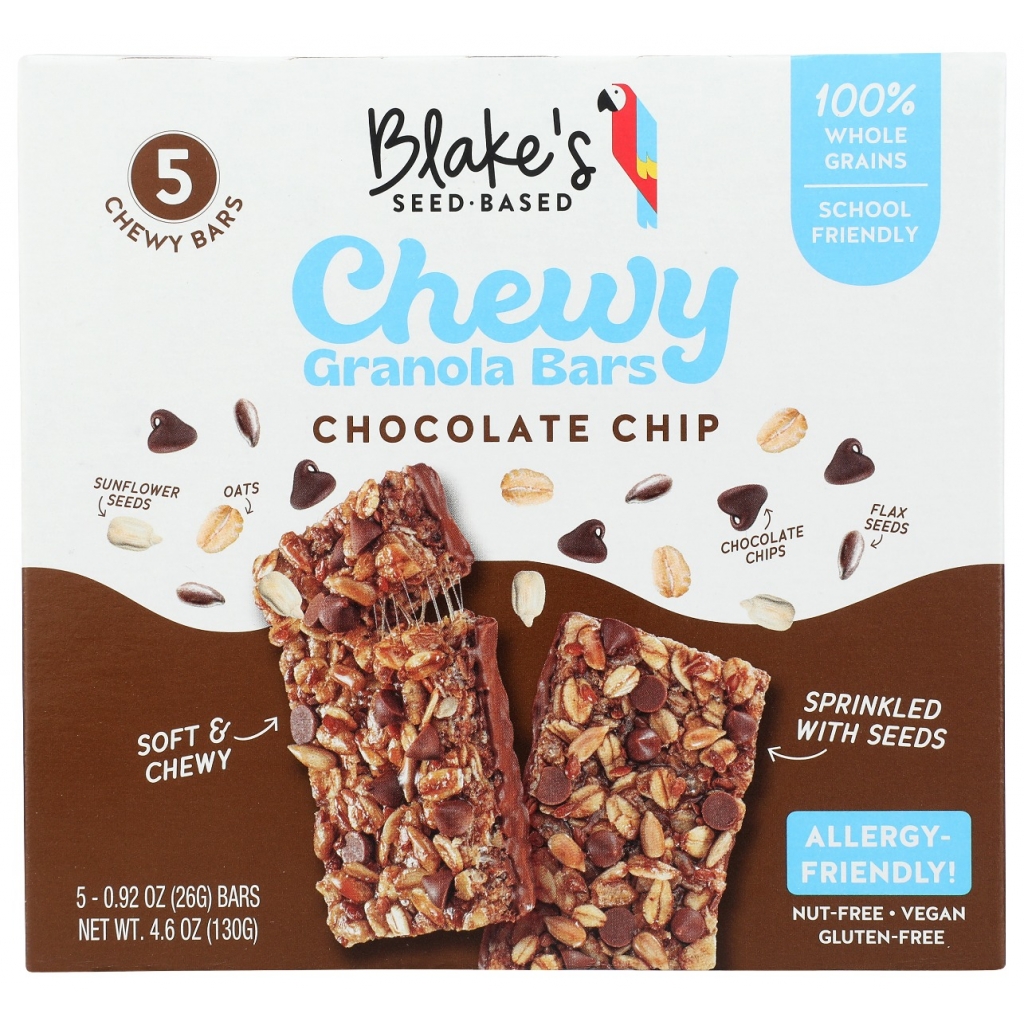 Chocolate Chip Chewy Granola Bars - 4.6 oz