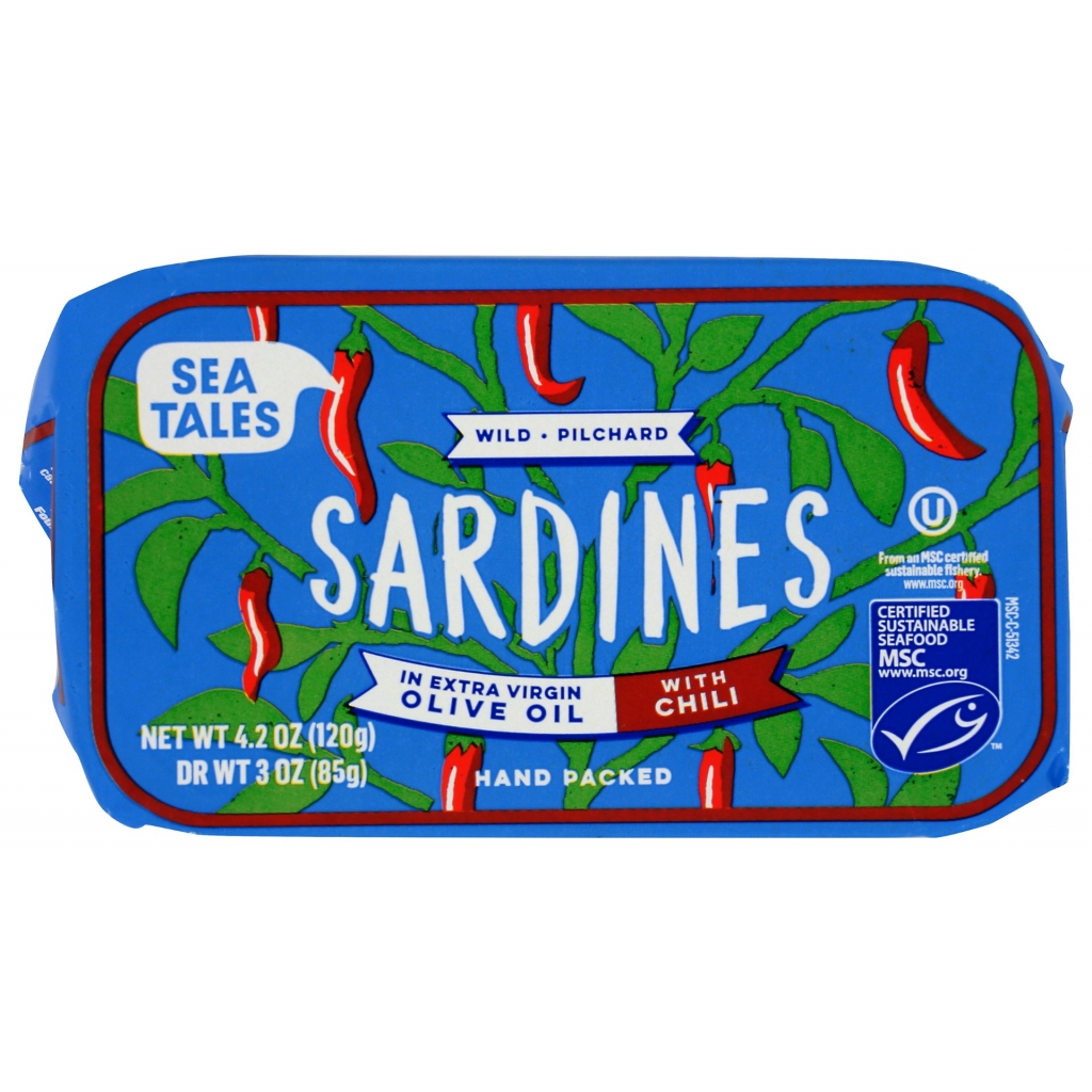 Chili Sardines in Olive Oil, 4.2 oz