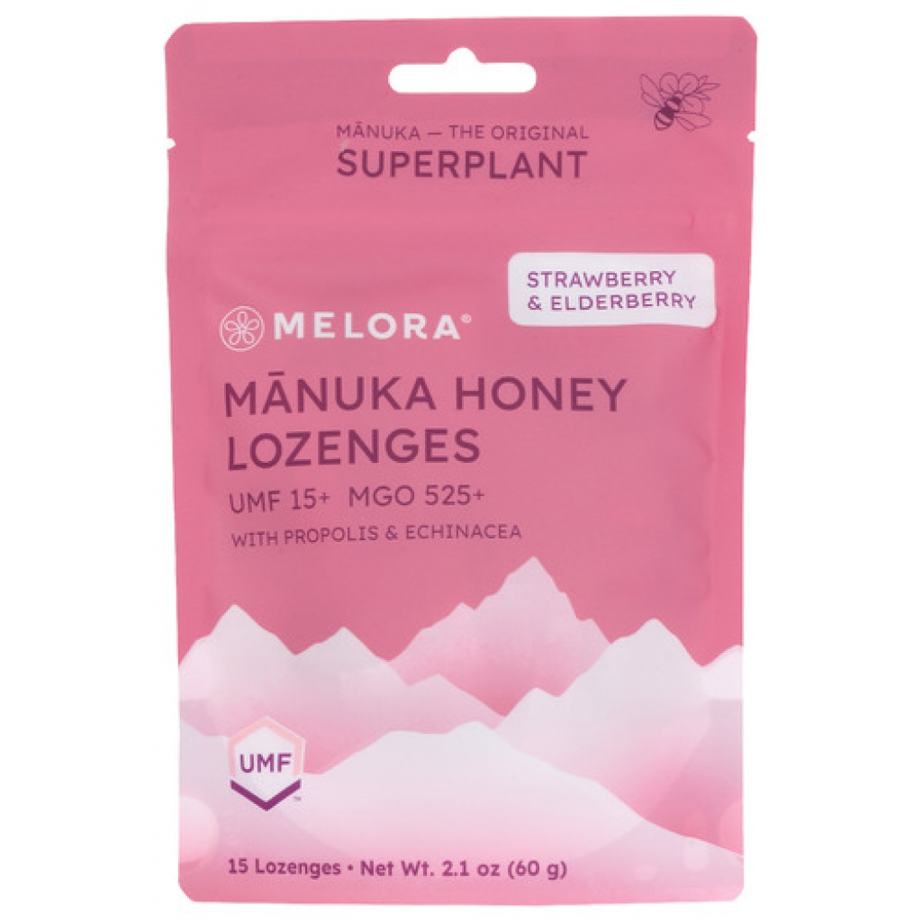 Strawberry and Elderberry Manuka Honey Lozenges