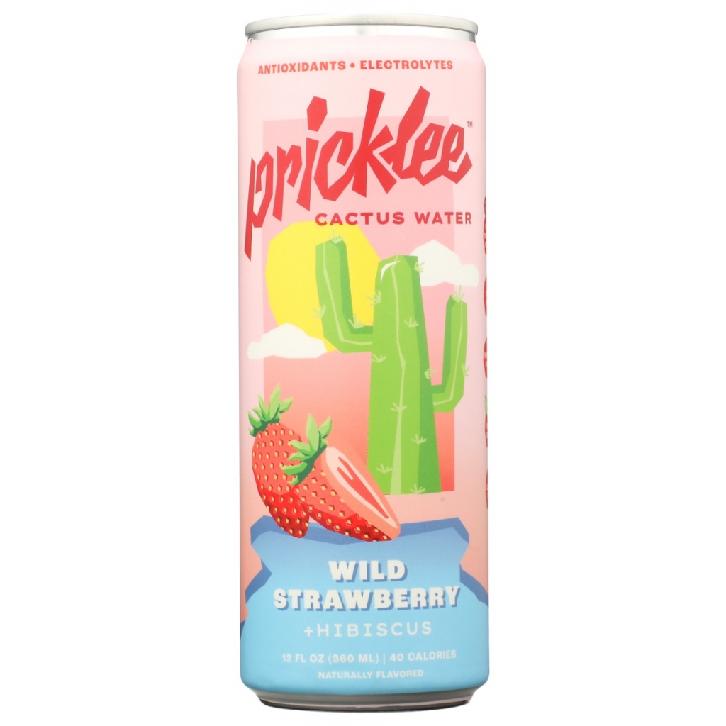 Wild Strawberry Hibiscus Cactus Water - 12 fl oz