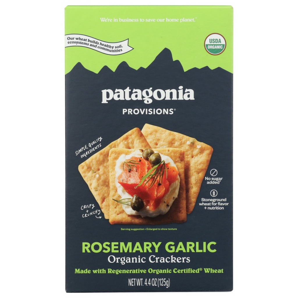 Organic Rosemary Garlic Crackers, 4.4 oz