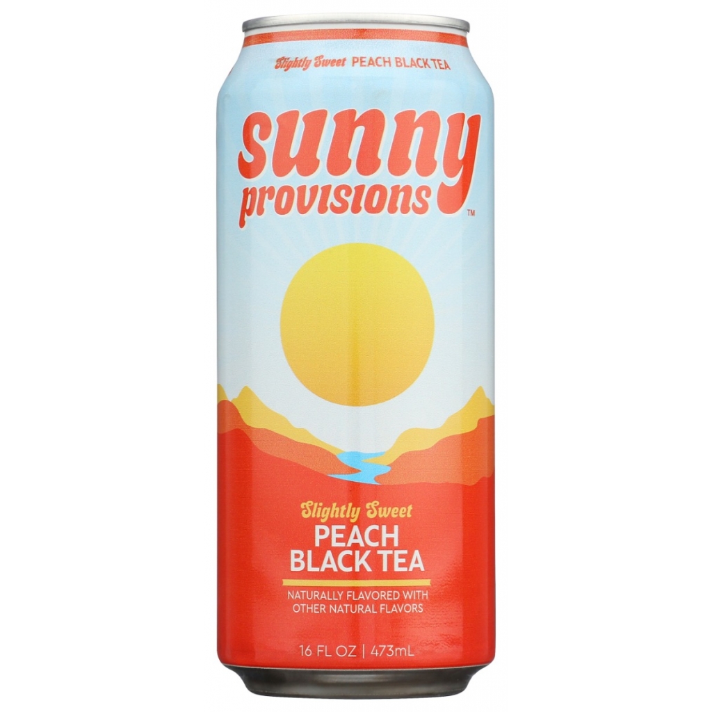 Slightly Sweet Peach Black Tea, 16 fl oz