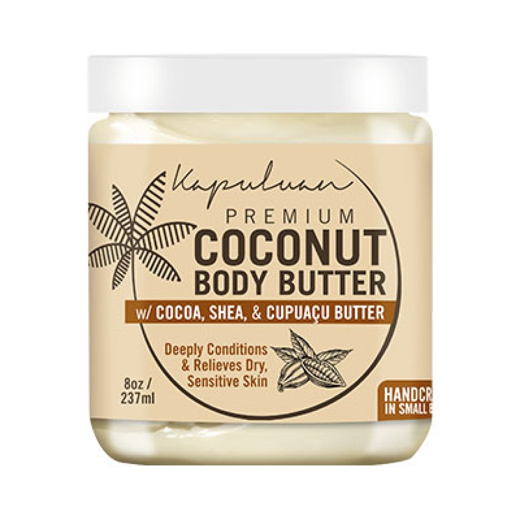 Coconut Body Butter with Cocoa and Shea, 8 oz