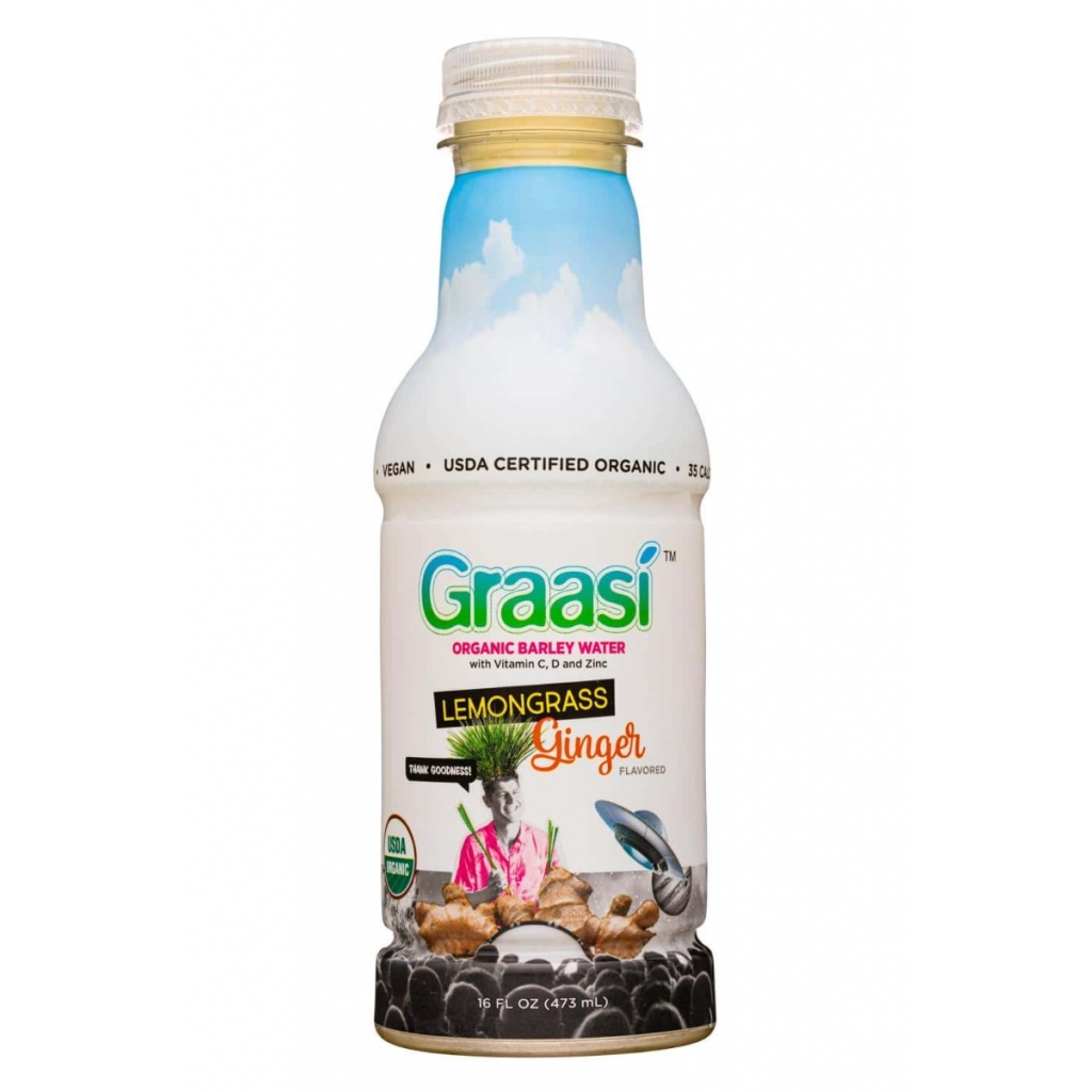 Lemongrass Ginger Barley Grass Water - 16 fl oz