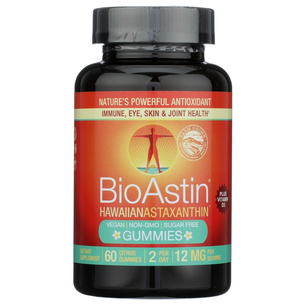 BioAstin Hawaiian Astaxanthin Gummies with Vitamin D3