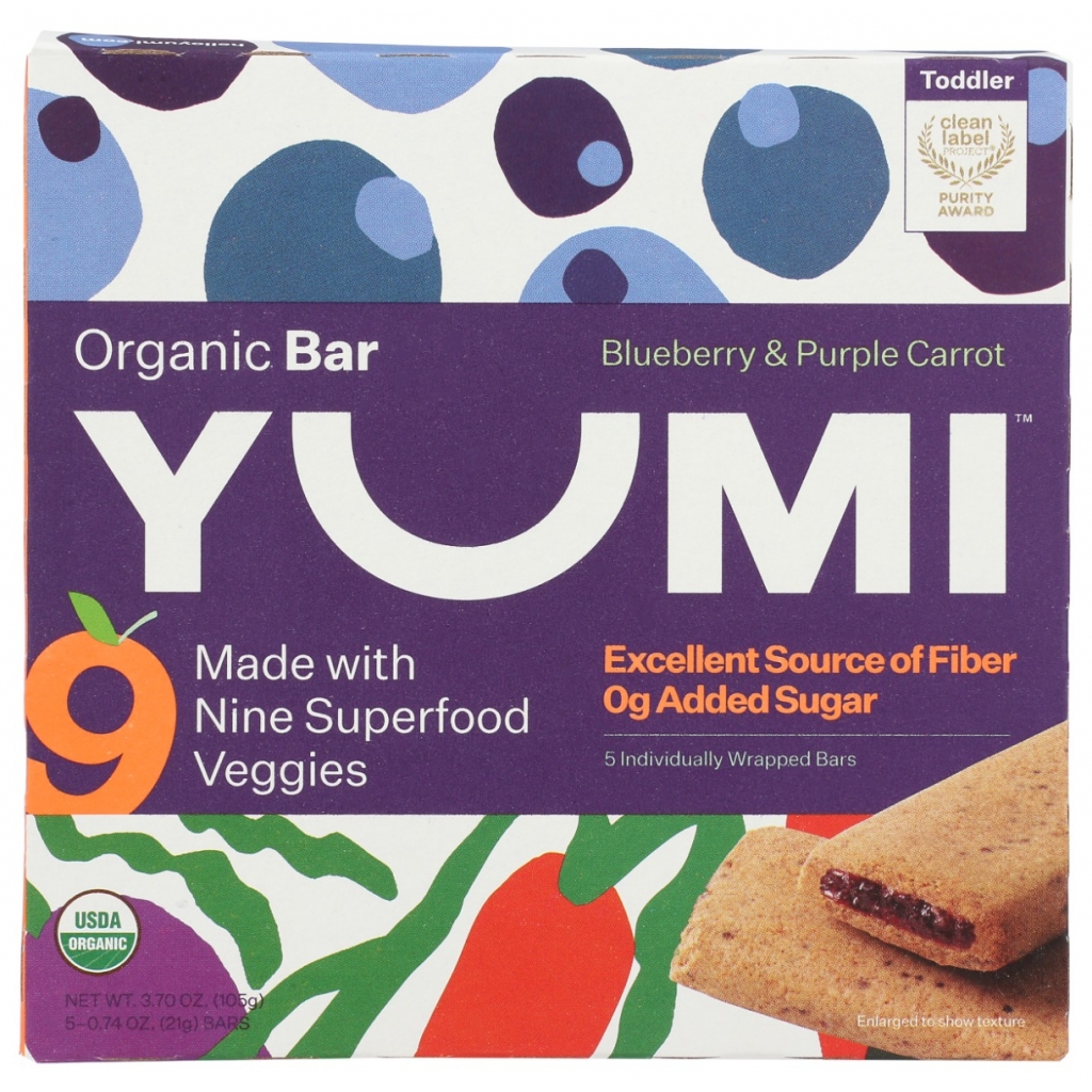 Blueberry and Purple Carrot Organic Snack Bar - 3.7 oz