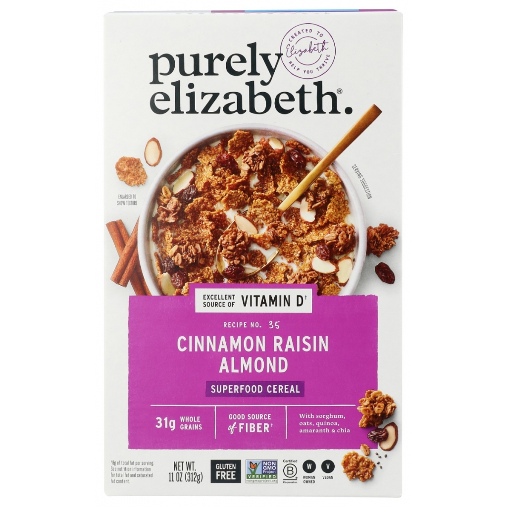 Cinnamon Raisin Almond Superfood Cereal with Vitamin D - 11 oz