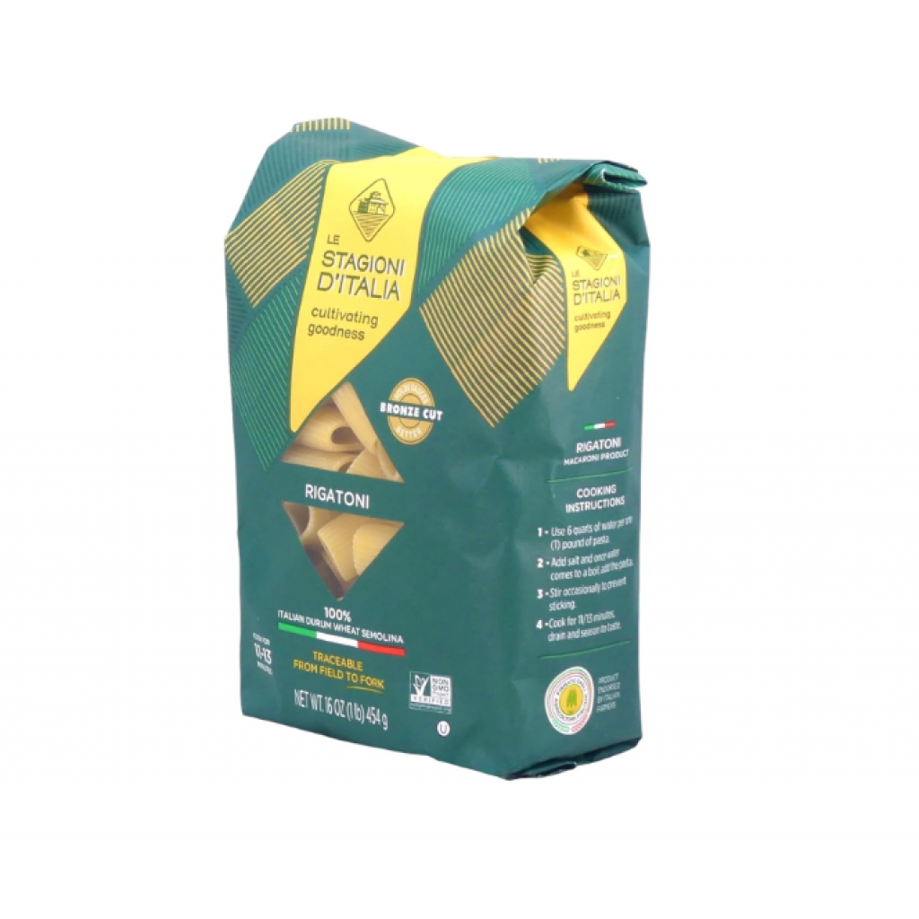 Italian Rigatoni Wheat Semolina Pasta, 16 oz