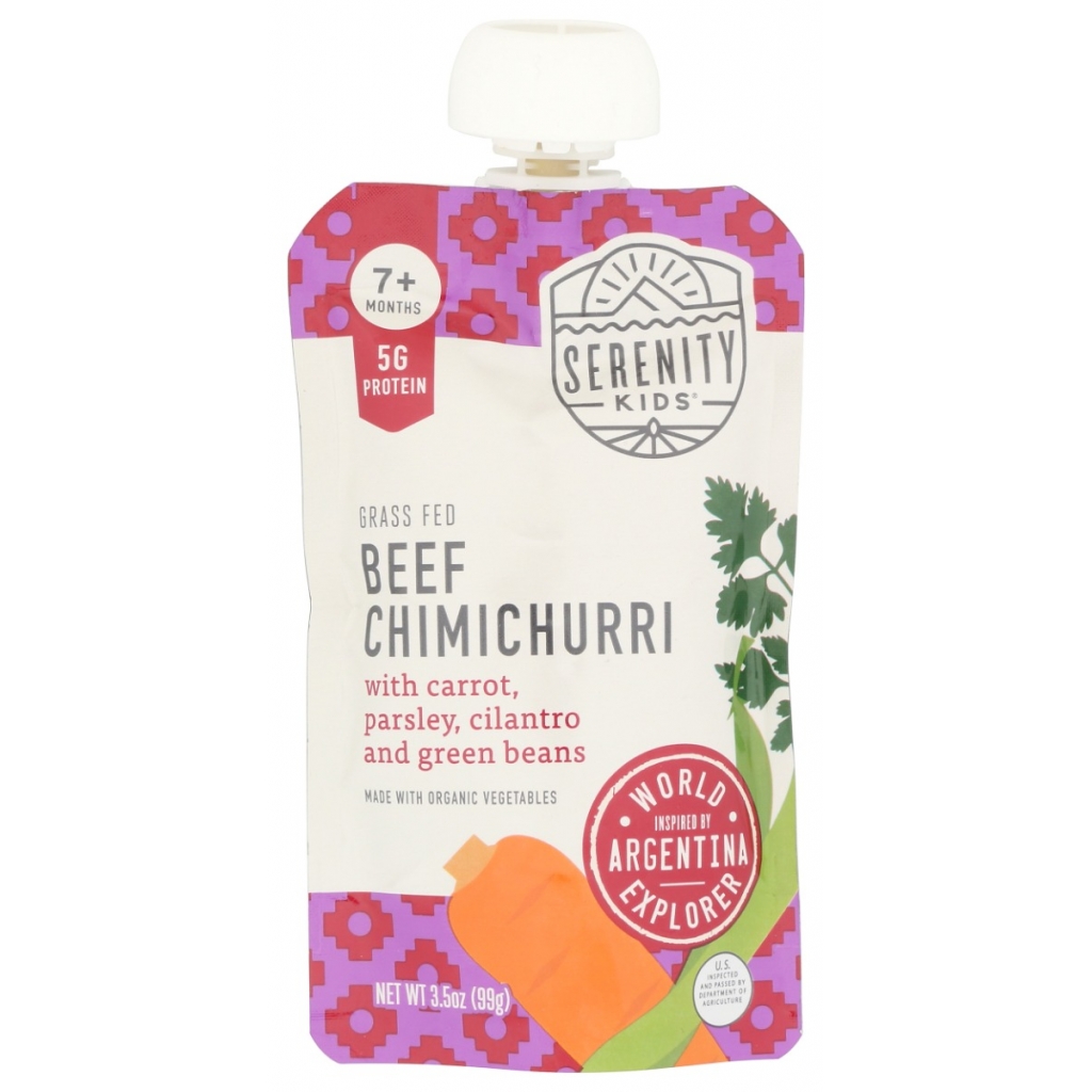 Grass Fed Beef Chimichurri Baby Food Pouch