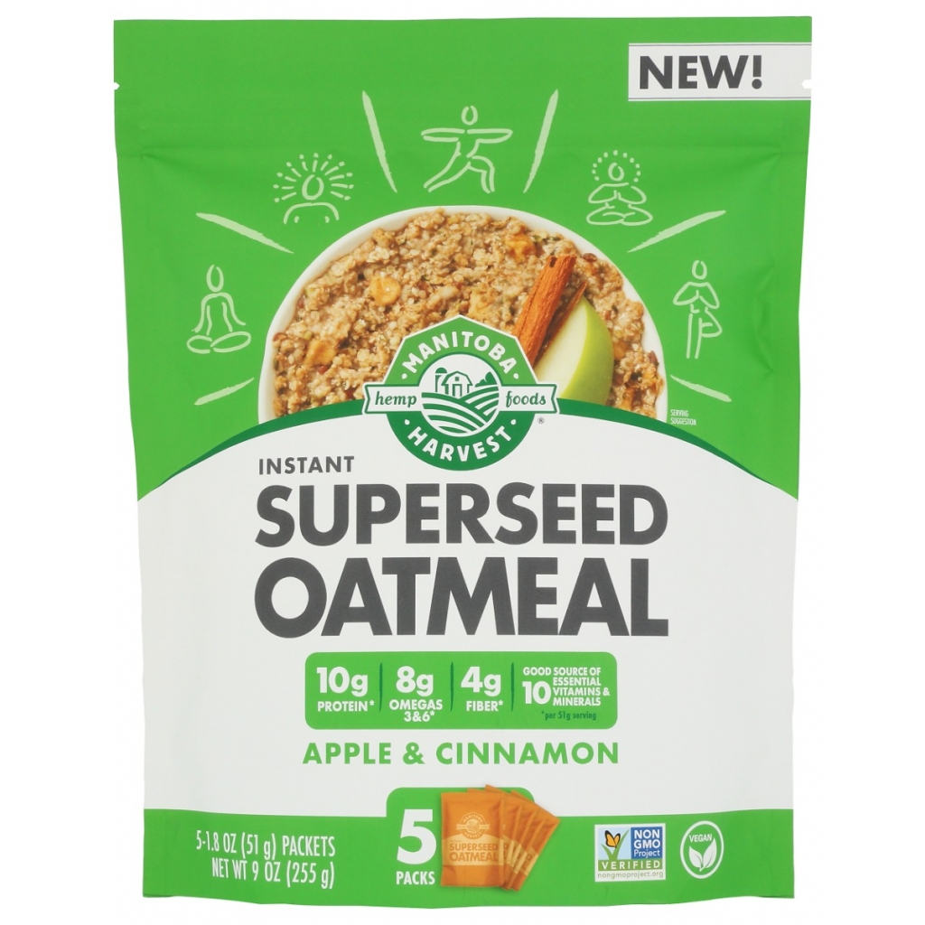 Superseed Oatmeal with Apple and Cinnamon