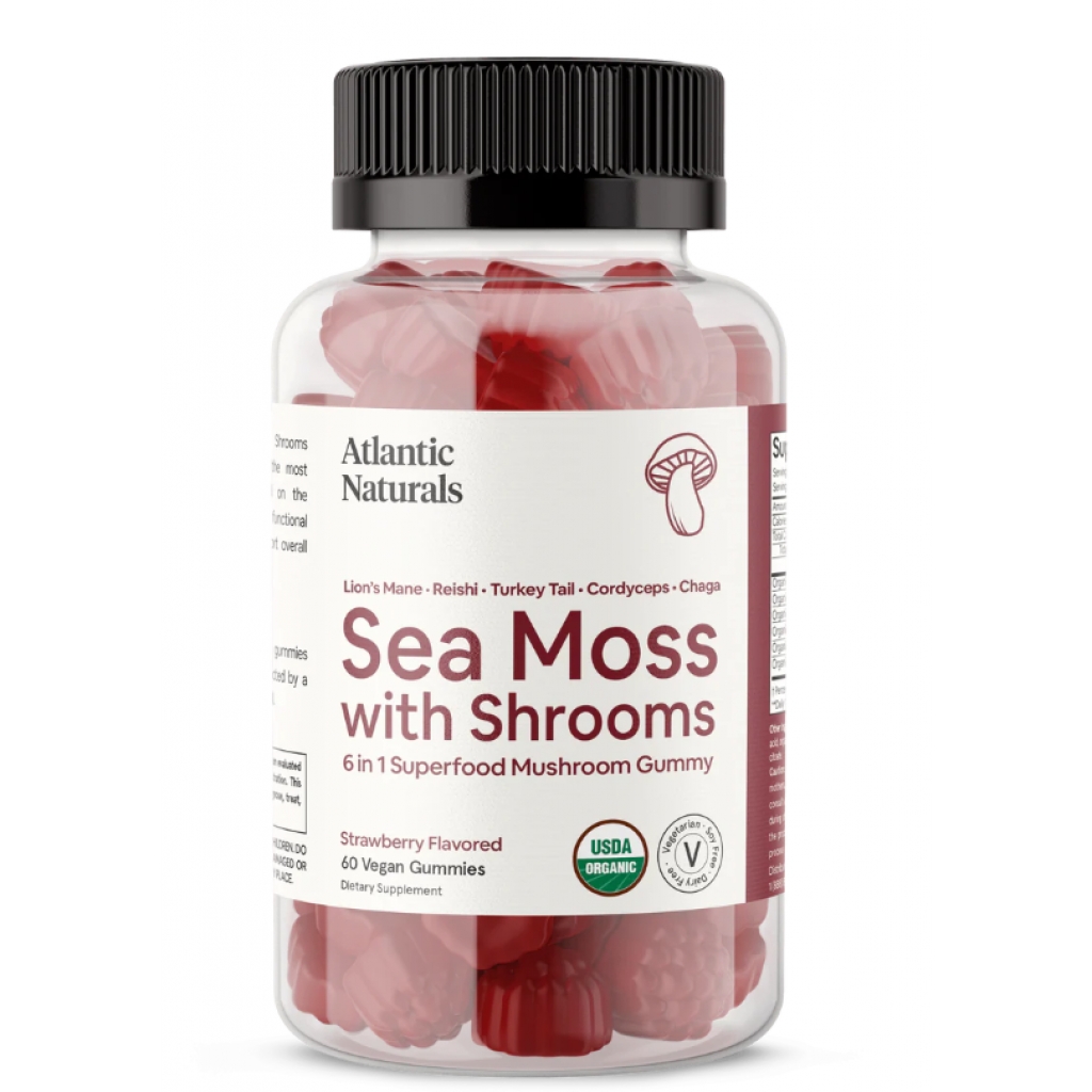 Sea Moss with Functional Mushrooms Gummy - 6 in 1, 60 pcs