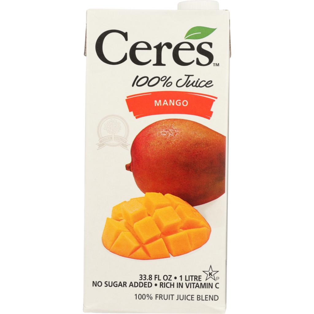 Ceres 100% Natural Mango Juice, 33.8 oz