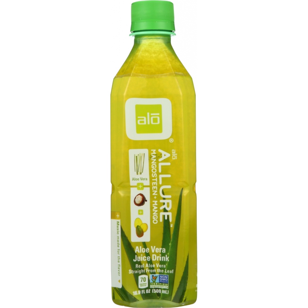 Allure Aloe Vera Mangosteen Mango Juice Drink - 16.9 oz