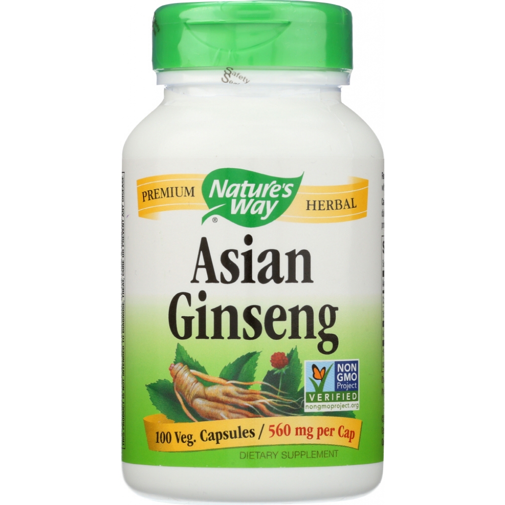 Korean Ginseng Root 560 Mg, 100 Capsules