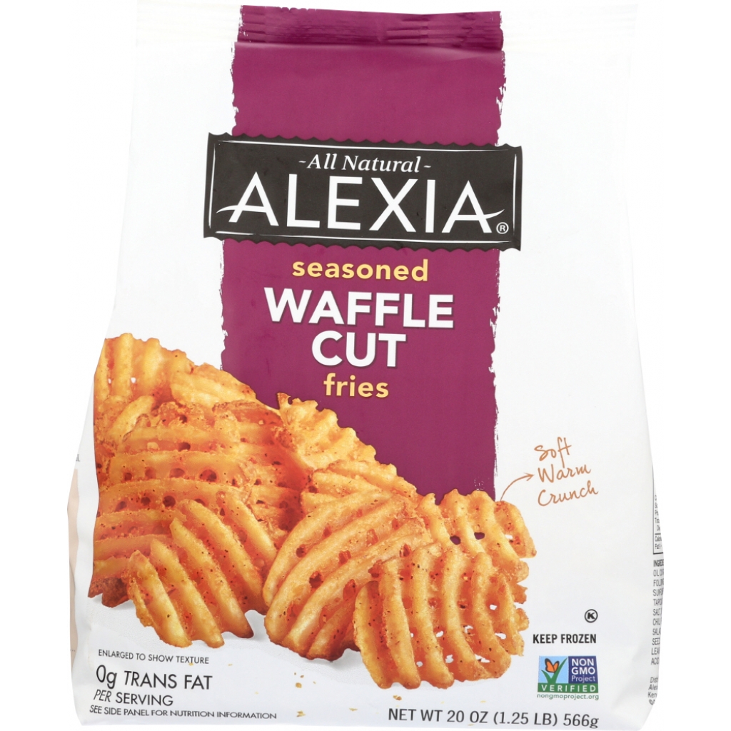 Seasoned Waffle Fries with Natural Salt - 20 oz