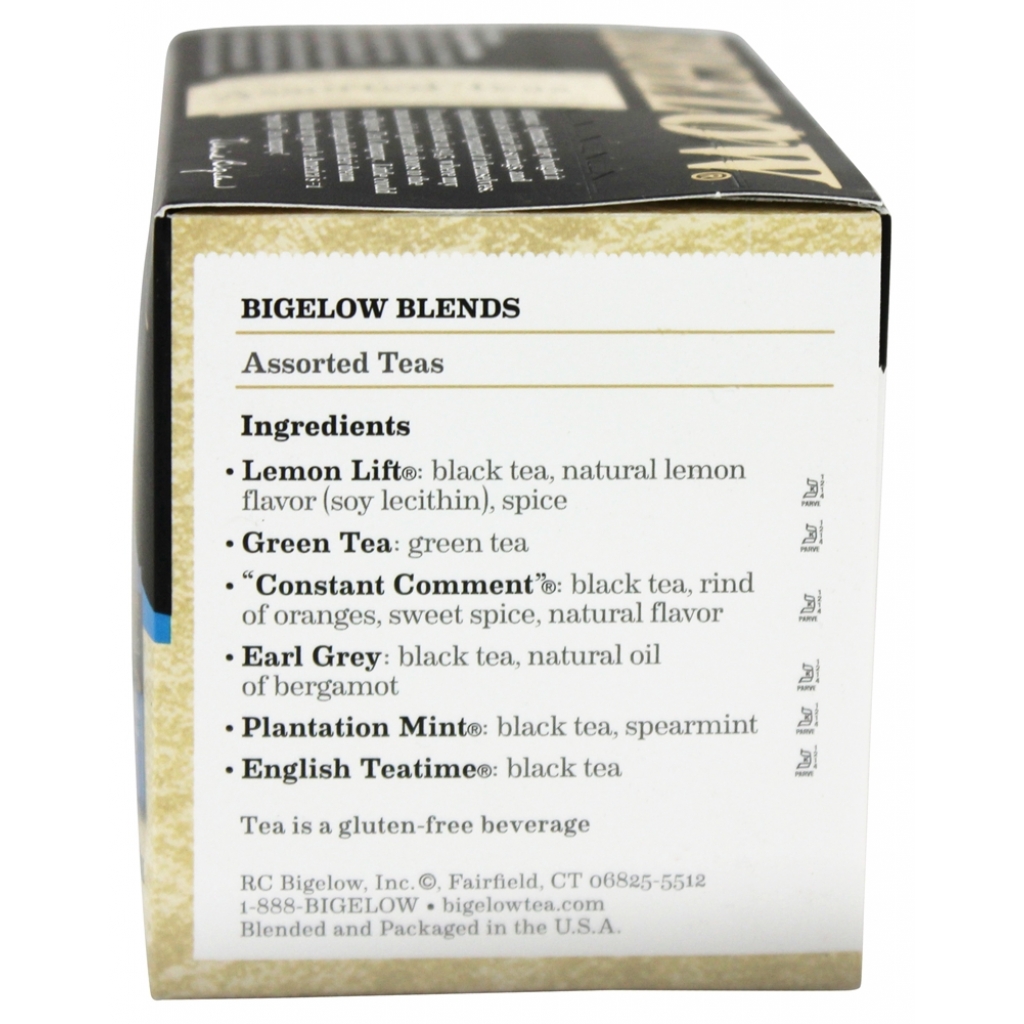 Bigelow Six Assorted Teas Variety Pack - 18 Tea Bags