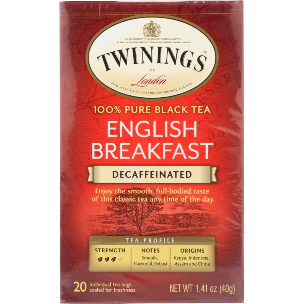 Decaffeinated English Breakfast Tea - 20 Bags, 1.41 Oz.