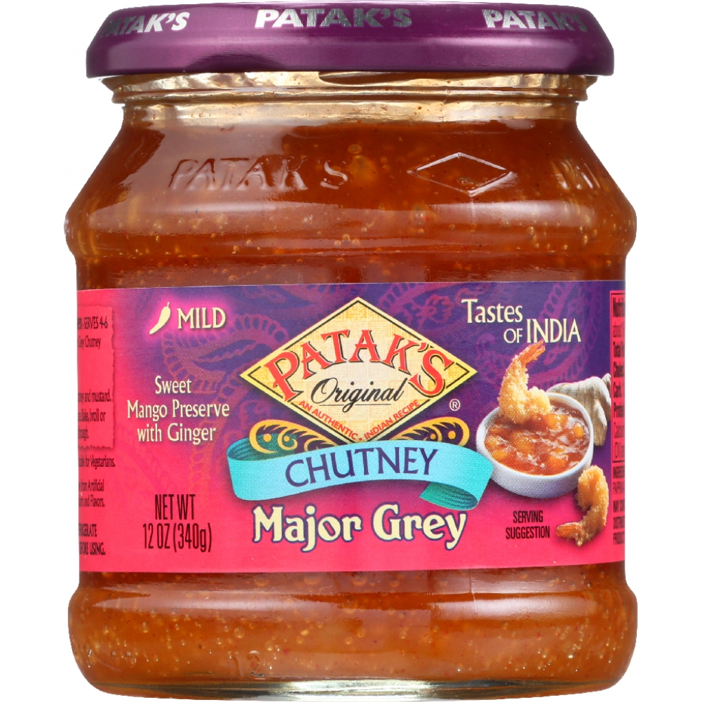 Major Grey Chutney Mango Preserve with Ginger - 12 oz