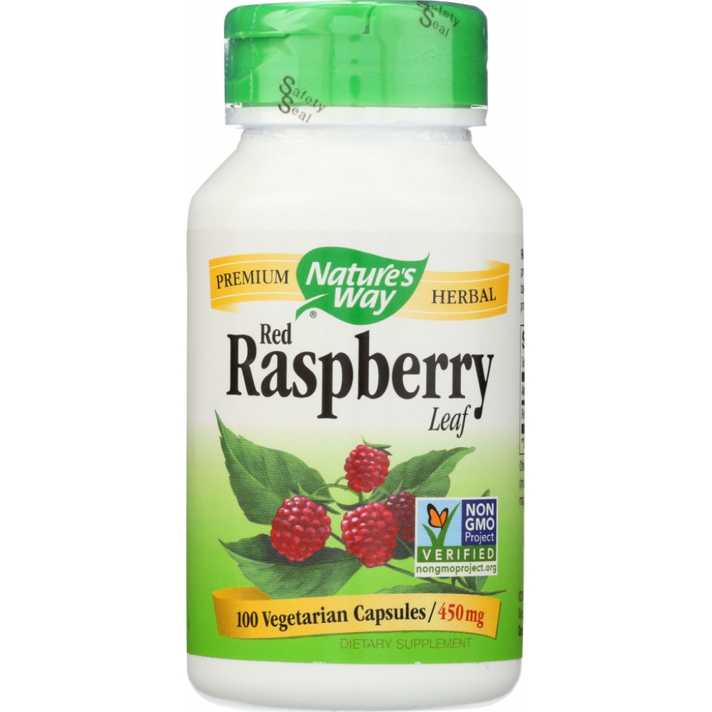 Red Raspberry Leaf Capsules - 450 mg, 100 Count