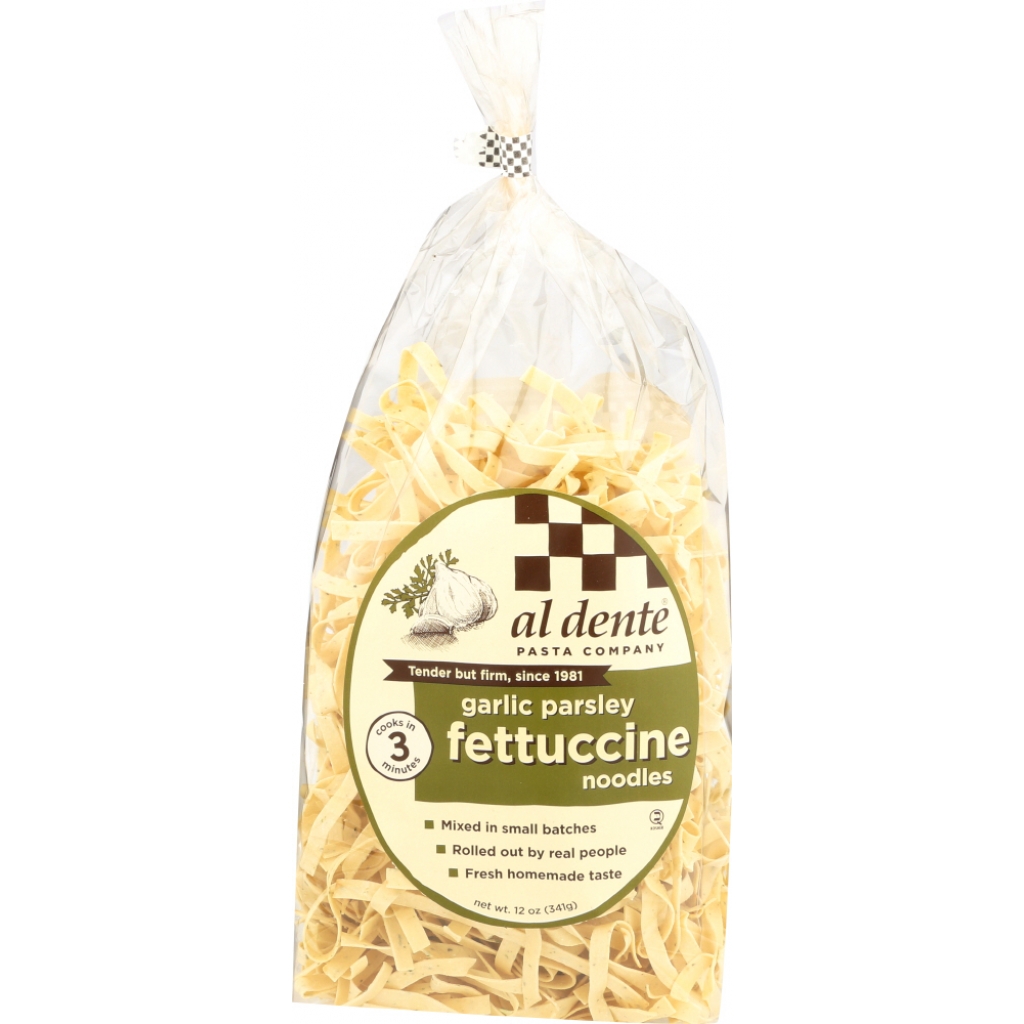 Garlic Parsley Fettuccine Noodles - Fresh & Kosher