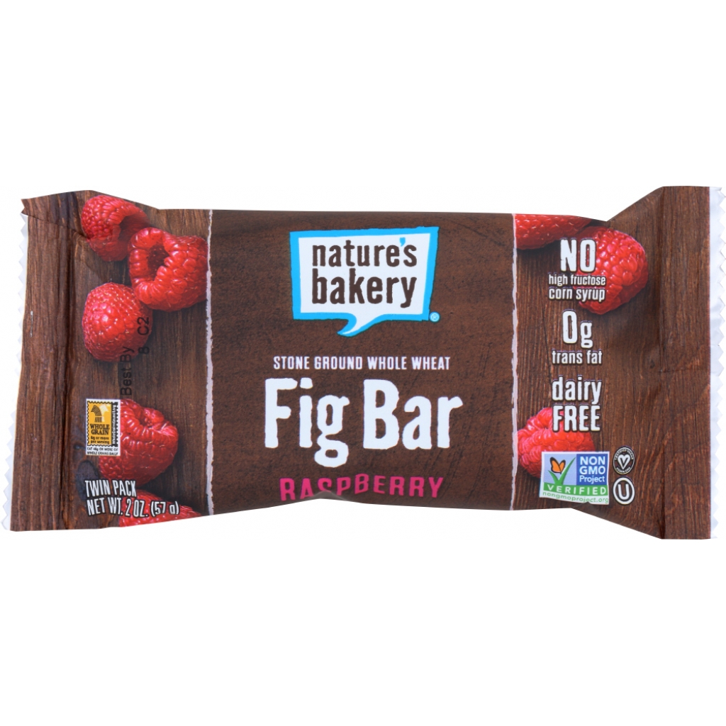 Whole Wheat Raspberry Fig Bar - Delicious Snack, 2 oz