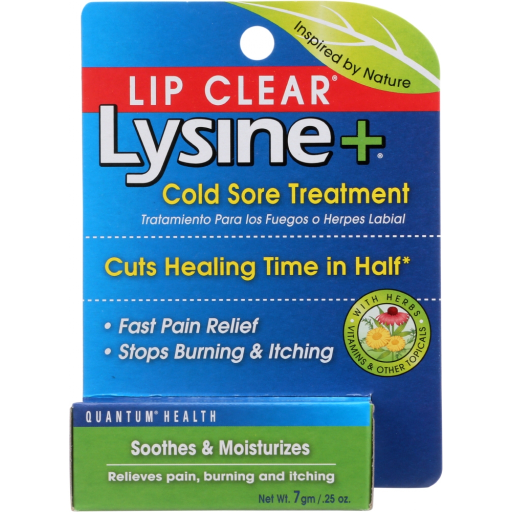 Lip Clear Lysine+ Cold Sore Treatment, 0.25 oz - Effective Relief Solution