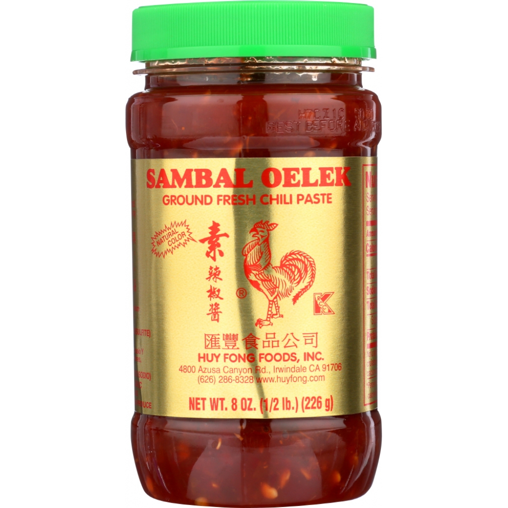 Sambal Oelek Ground Fresh Chili Paste - 8 oz