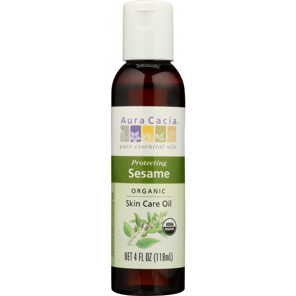 Organic Protecting Sesame Skin Care Oil - 4 oz