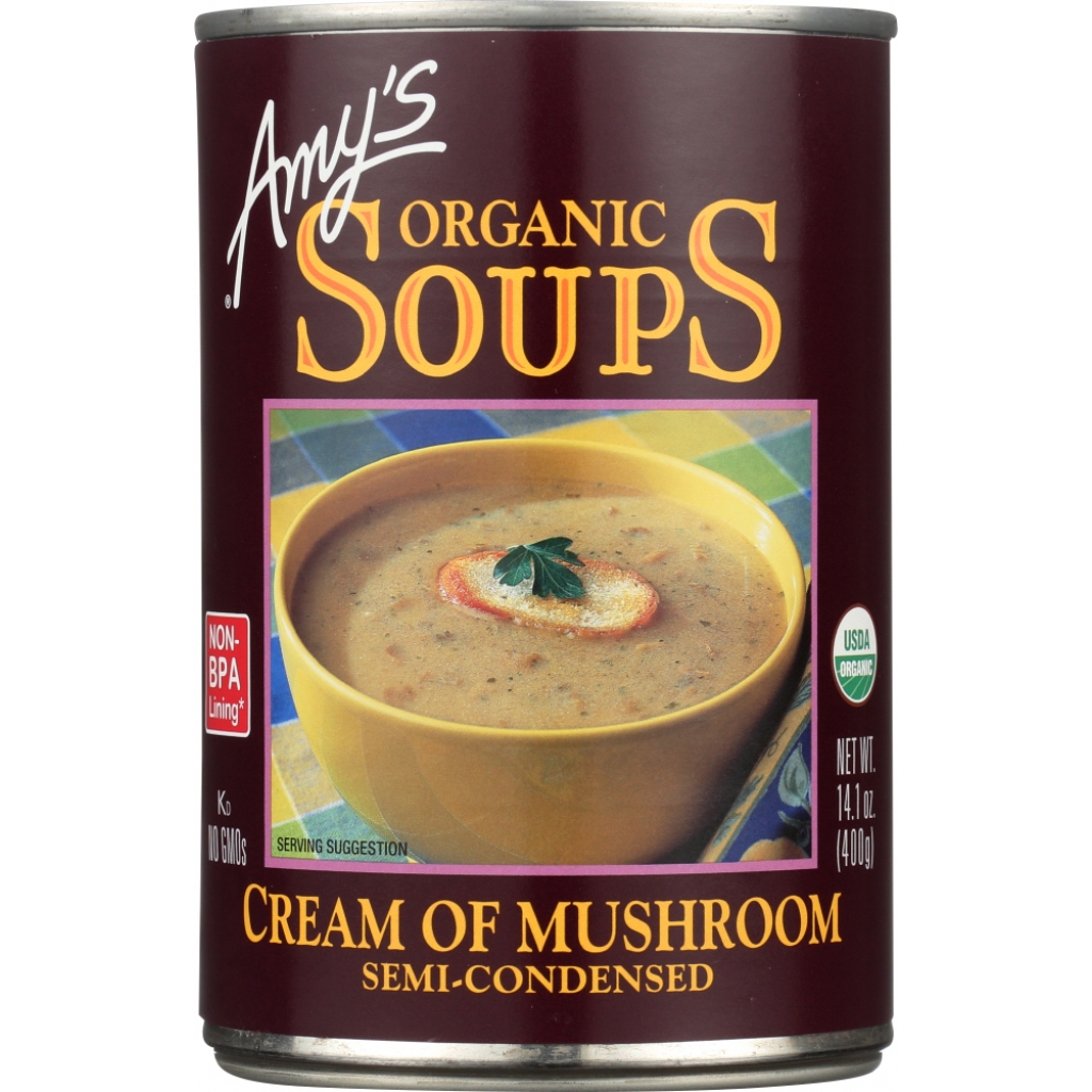 Organic Semi-Condensed Cream of Mushroom Soup